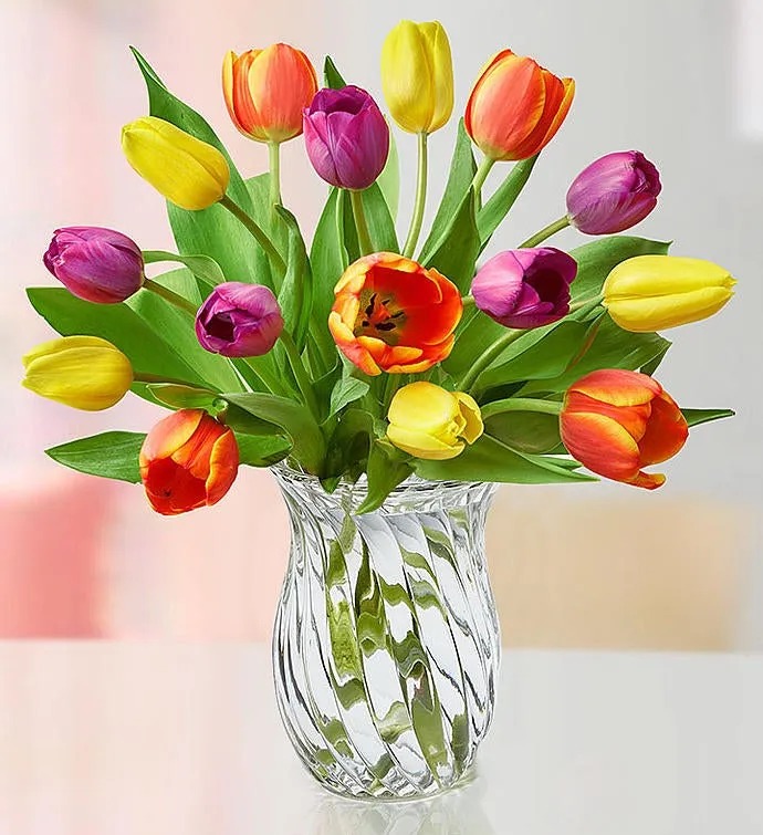  
Mother's Day Radiant Tulips Flower Bouquet