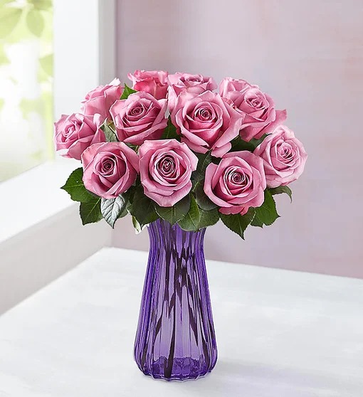 Mother's Day Passion for Purple Roses
 Flower Bouquet