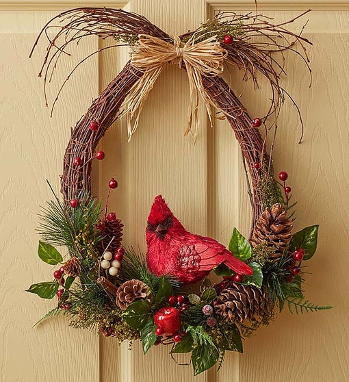 Woodland Cardinal Wreath - 18