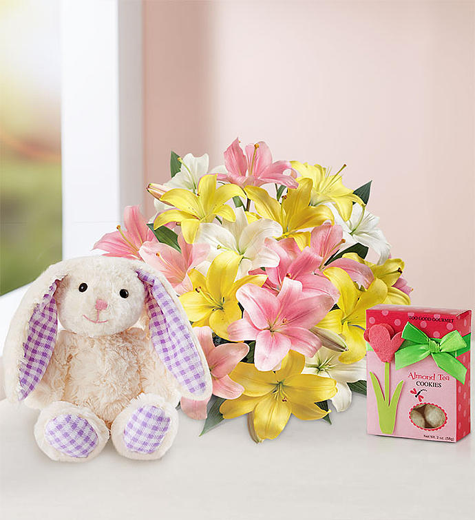 Sweet Spring Lilies for Easter
 Flower Bouquet