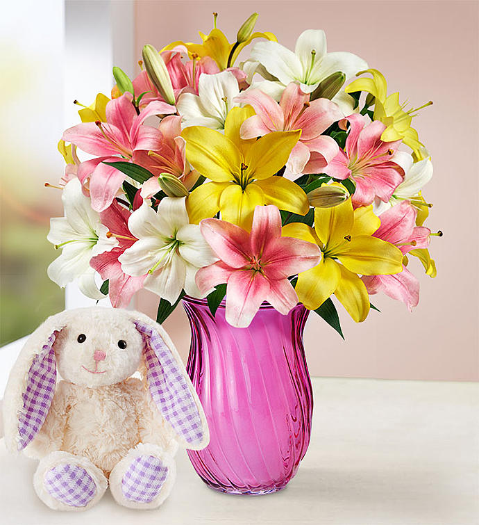 Sweet Spring Lilies for Easter
 Flower Bouquet