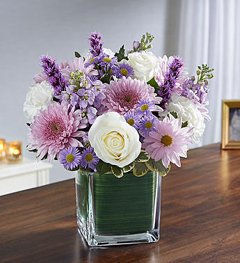 Healing Tears™ Lavender & White Flower Bouquet