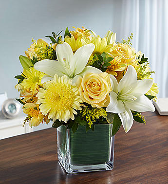 Healing Tears™ Yellow & White Flower Bouquet