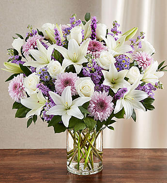Sincerest Sorrow™ Lavender & White Flower Bouquet