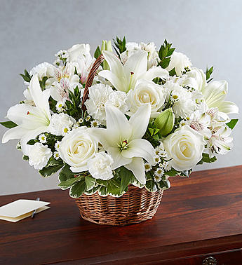 Peace, Prayers & Blessings™ All White Flower Bouquet