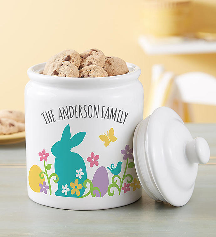 Personalized Easter Cookie Jar & Cheryl’s Cookies
 Flower Bouquet