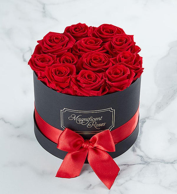 Magnificent Roses™ Preserved Red Roses from 1-800-FLOWERS.COM