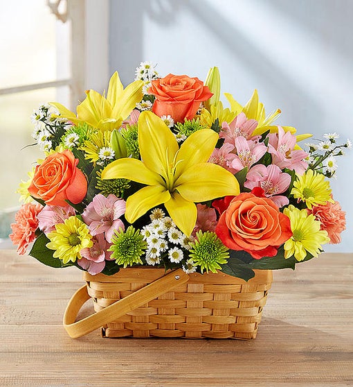 Fields of Europe™ Basket Flower Bouquet
