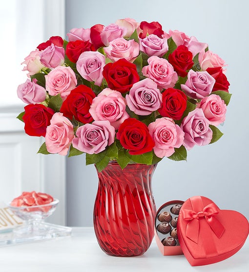 Romantic Rose Medley Flower Bouquet