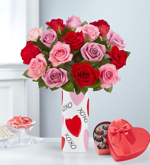 Romantic Rose Medley Flower Bouquet