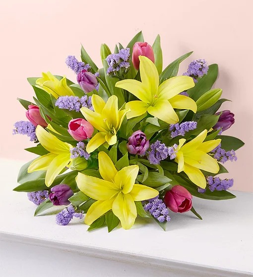 Spring Tulip & Lily Bouquet
