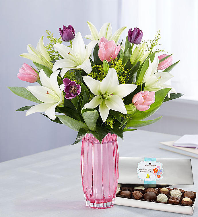 Spring Tulip & Lily Bouquet
