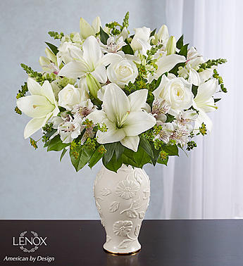 Loving Blooms™ Lenox® All White Flower Bouquet