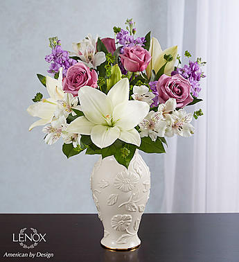 Loving Blooms™ Lenox® Lavender & White Flower Bouquet