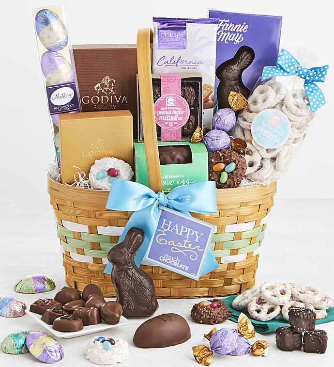 Simply Chocolate Premier Easter Basket with Godiva
