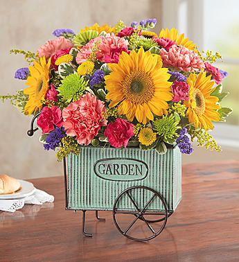 European Garden Cart™ Flower Bouquet