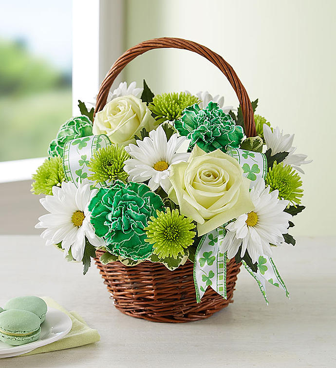 St. Patrick's Day Flower Basket
