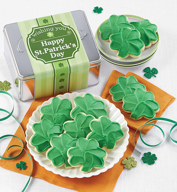 Cheryl's St. Patrick's Day Shamrock Cookie Tin
