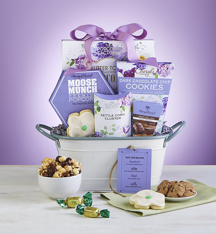 Full Bloom Sweet Treats Gift Basket
