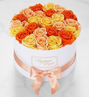 Magnificent Roses® Preserved Citrus Roses Flower Bouquet