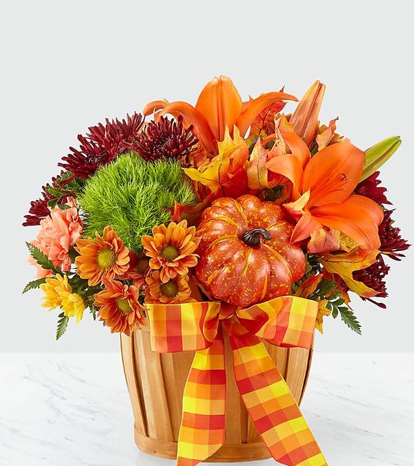 Autumn Celebration™ Basket Flower Bouquet