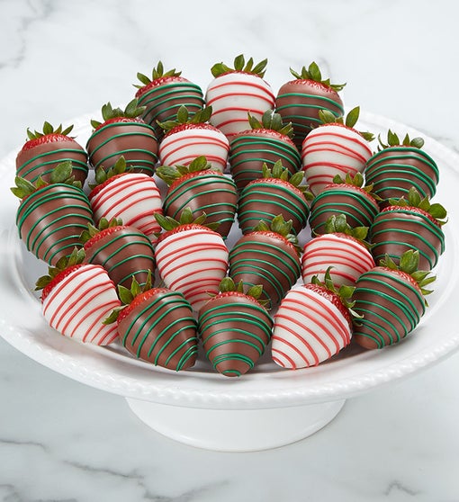 Holiday Cheer Dipped Strawberries