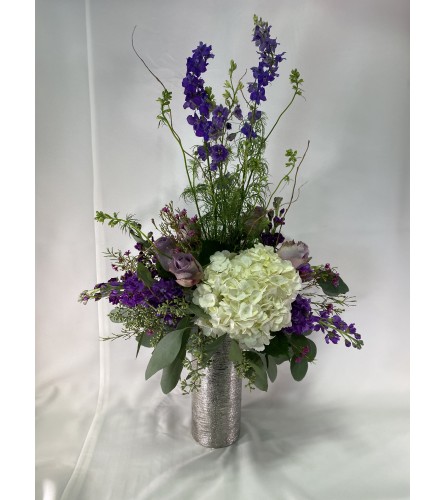 Purple Sympathies Flower Bouquet