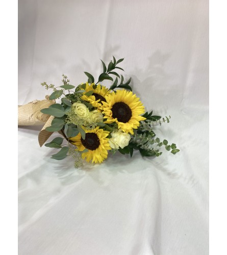 Sunflower Happiness wrapped flowers Flower Bouquet