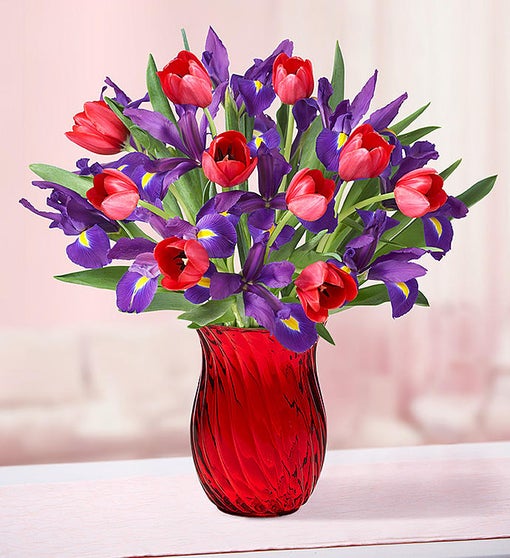 Bunches of Love Tulip & Iris Bouquet Flower Bouquet