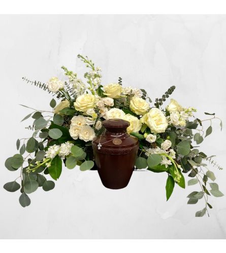 White Classic Tributes Flower Bouquet