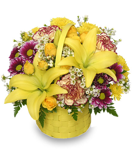 A Tisket A Tasket Flower Bouquet
