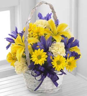 The Spirit of Spring™ Basket - BASKET INCLUDED Flower Bouquet