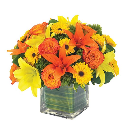 Lovely Lily & Rose Bouquet For Fall