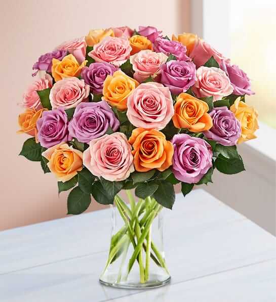 Mother's Day Sorbet Roses Flower Bouquet