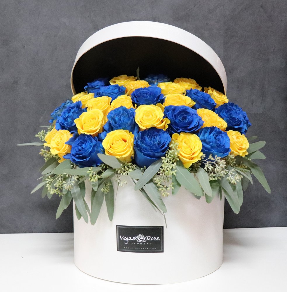 Blue And Yellow Vibes In A Box