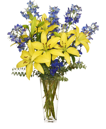 Blue Bonnet Flower Bouquet