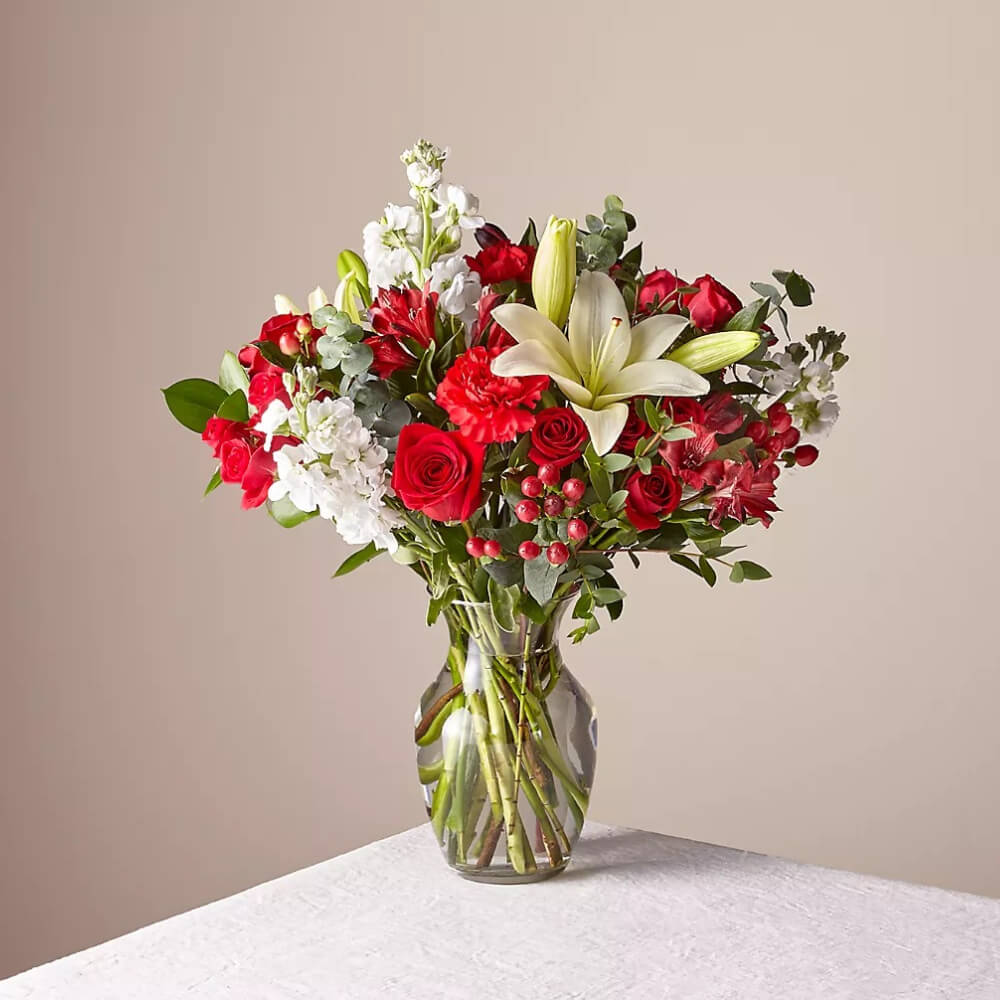 Original Red Velvet Bouquet with Vase