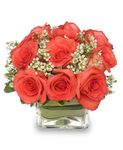 Coral Pink Perfection Flower Bouquet