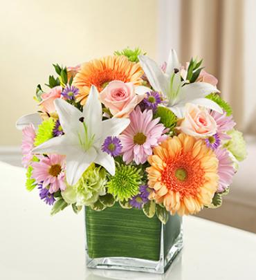 Healing Tears - Multicolor Pastel Express your sympathy and comp
 Flower Bouquet