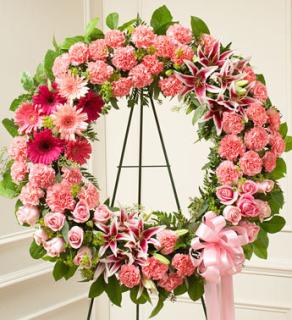 PINK WREATH Flower Bouquet