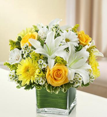 Healing Tears - Yellow and White
 Flower Bouquet