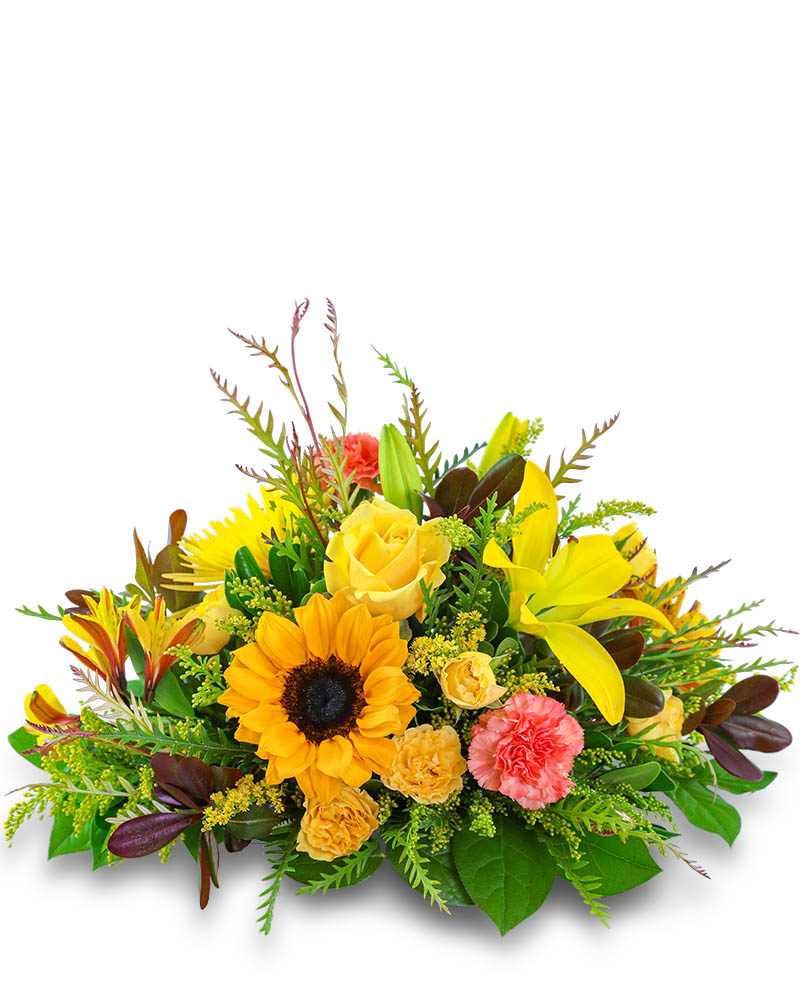 Sun-Kissed Centerpiece Flower Bouquet