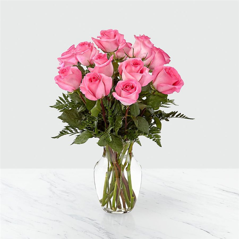 Smitten Pink Rose Bouquet Flower Bouquet