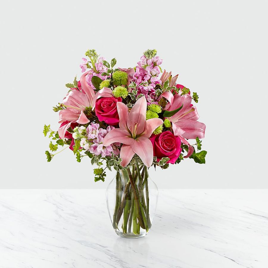 Pink Posh Bouquet- Vase Included