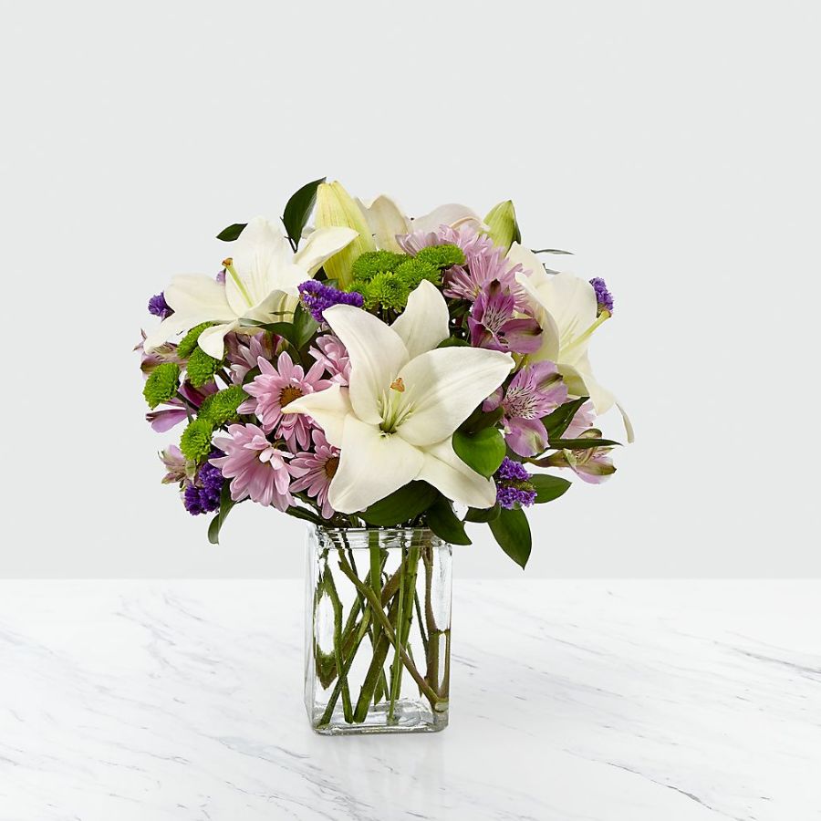 Lavender Fields Mixed Flower Bouquet - Vase Included Flower Bouquet