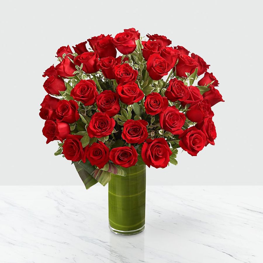 Fate Luxury Rose Bouquet - 48 Stems of 24-inch Premium Long-Stemmed Roses Flower Bouquet