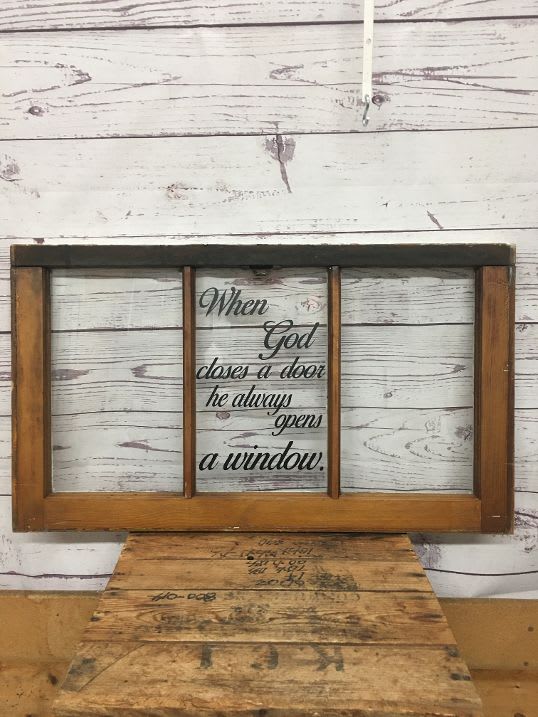 When God Closes a Door Window