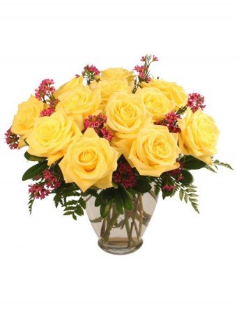 Gold Strike Roses Flower Bouquet
