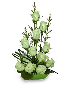 Jade Green Roses Flower Bouquet