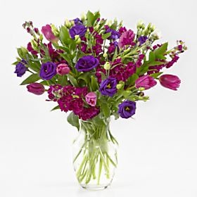 Pretty in Purple Bouquet with Vase
